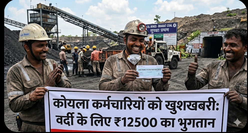 बड़ी खबर: कोल इंडिया के कर्मचारियों के खाते में आए ₹12,500, ड्रेस कोड लागू करने के लिए प्रबंधन ने जारी की भारी-भरकम राशि
