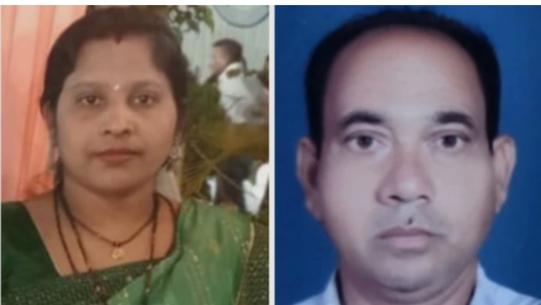पति ने पत्नी की कुल्हाड़ी से हत्या की<br>हत्या के बाद पति फंदे पर लटका मिला<br>दो मासूमों के सामने उजड़ गया पूरा परिवार